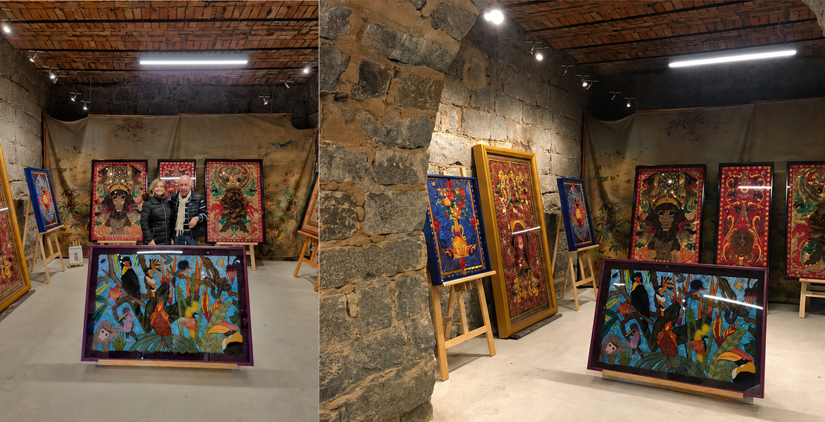 Exposition permanente à Sartène dans la galerie de Jean-François Giacomini.