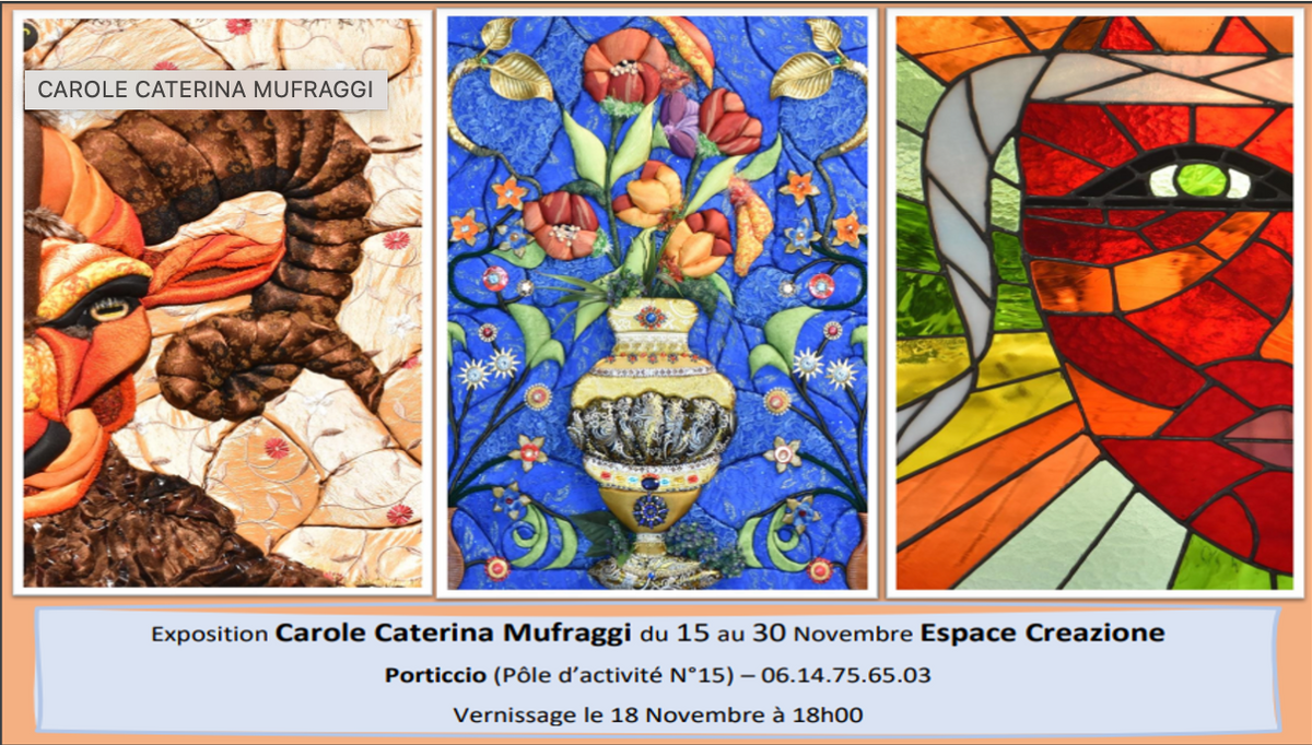 Exposition à la galerie Créazione à Porticcio.