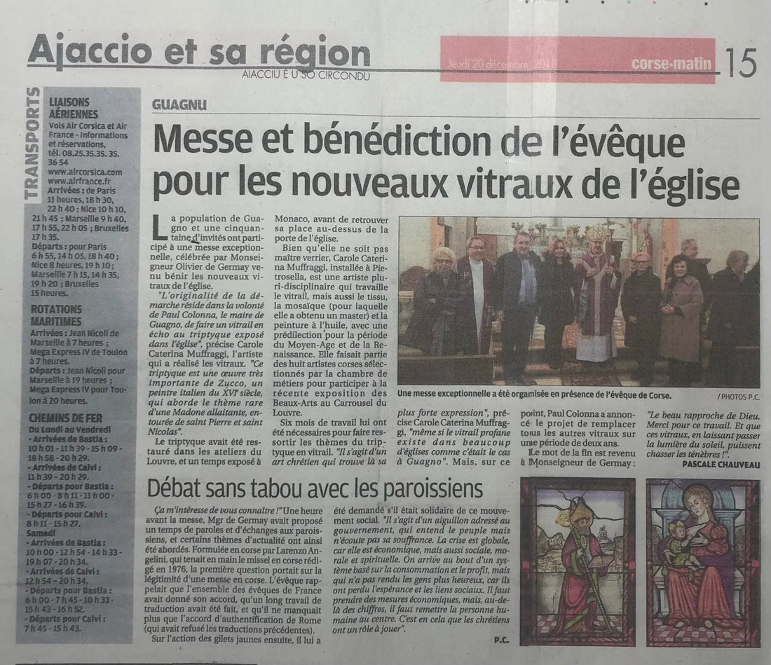 Article de presse dans le CORSE-MATIN