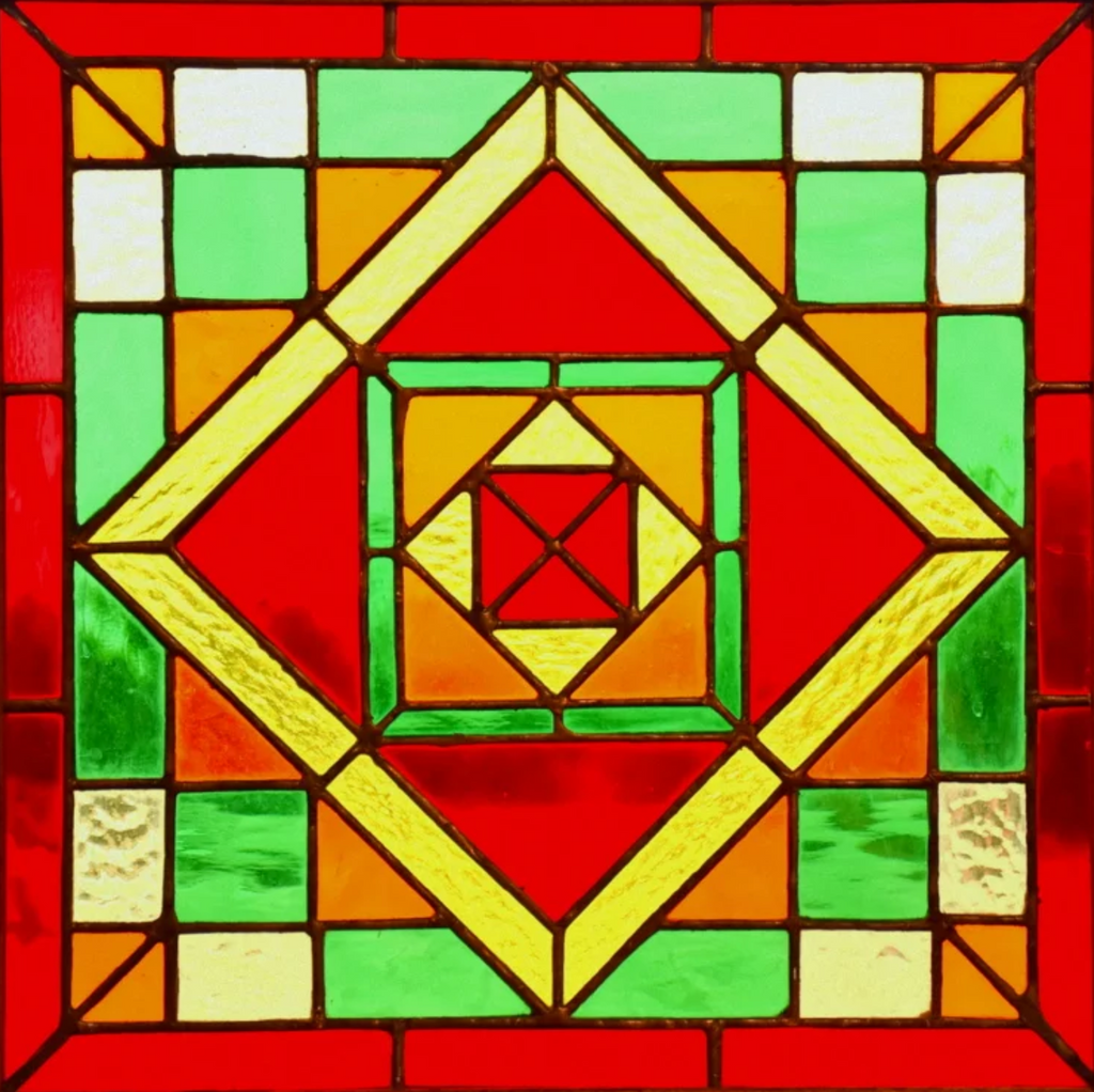 Dedale 60X60 Création vitrail tiffany