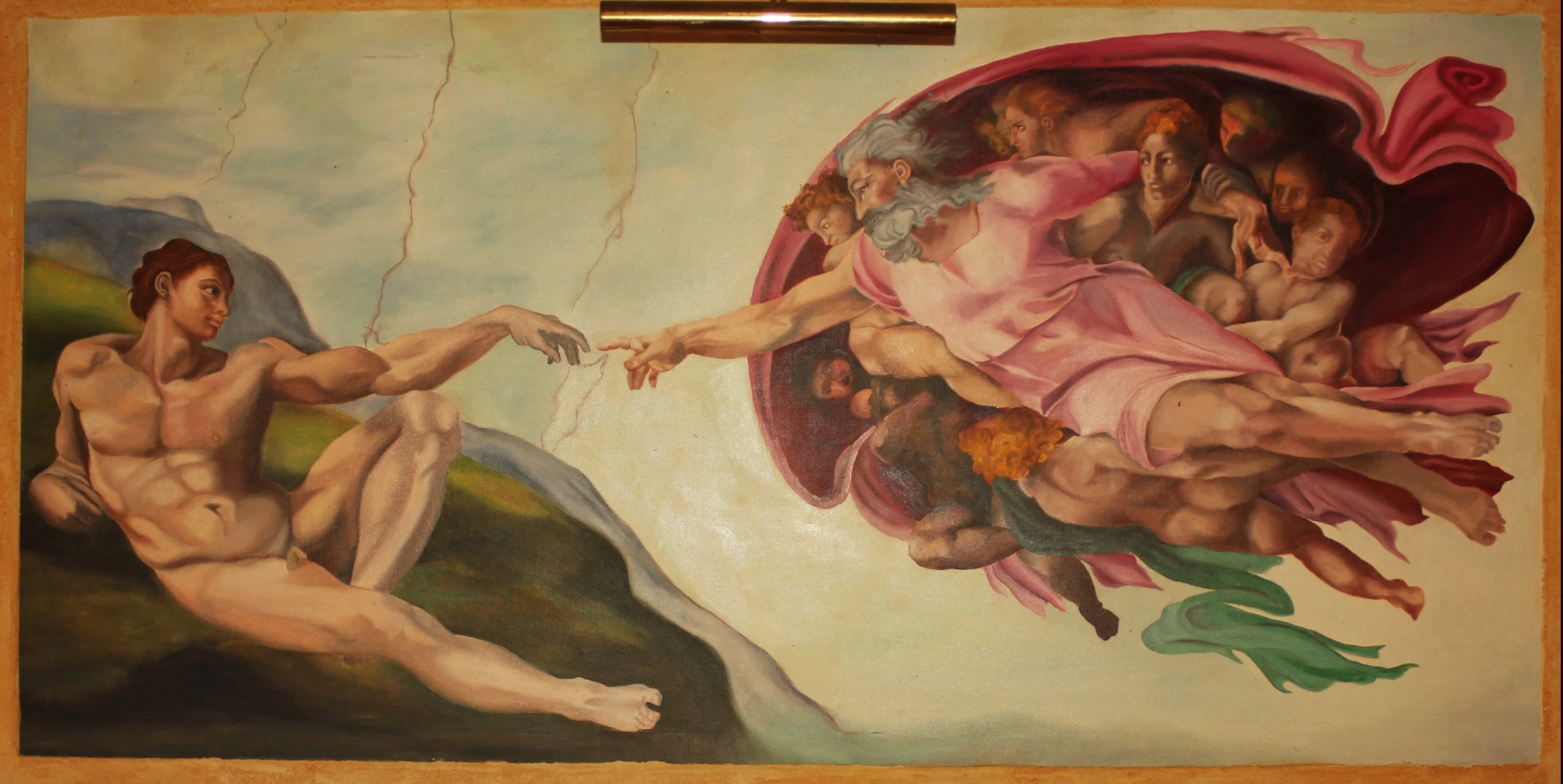 La creation d'adam reproduction 1650x800