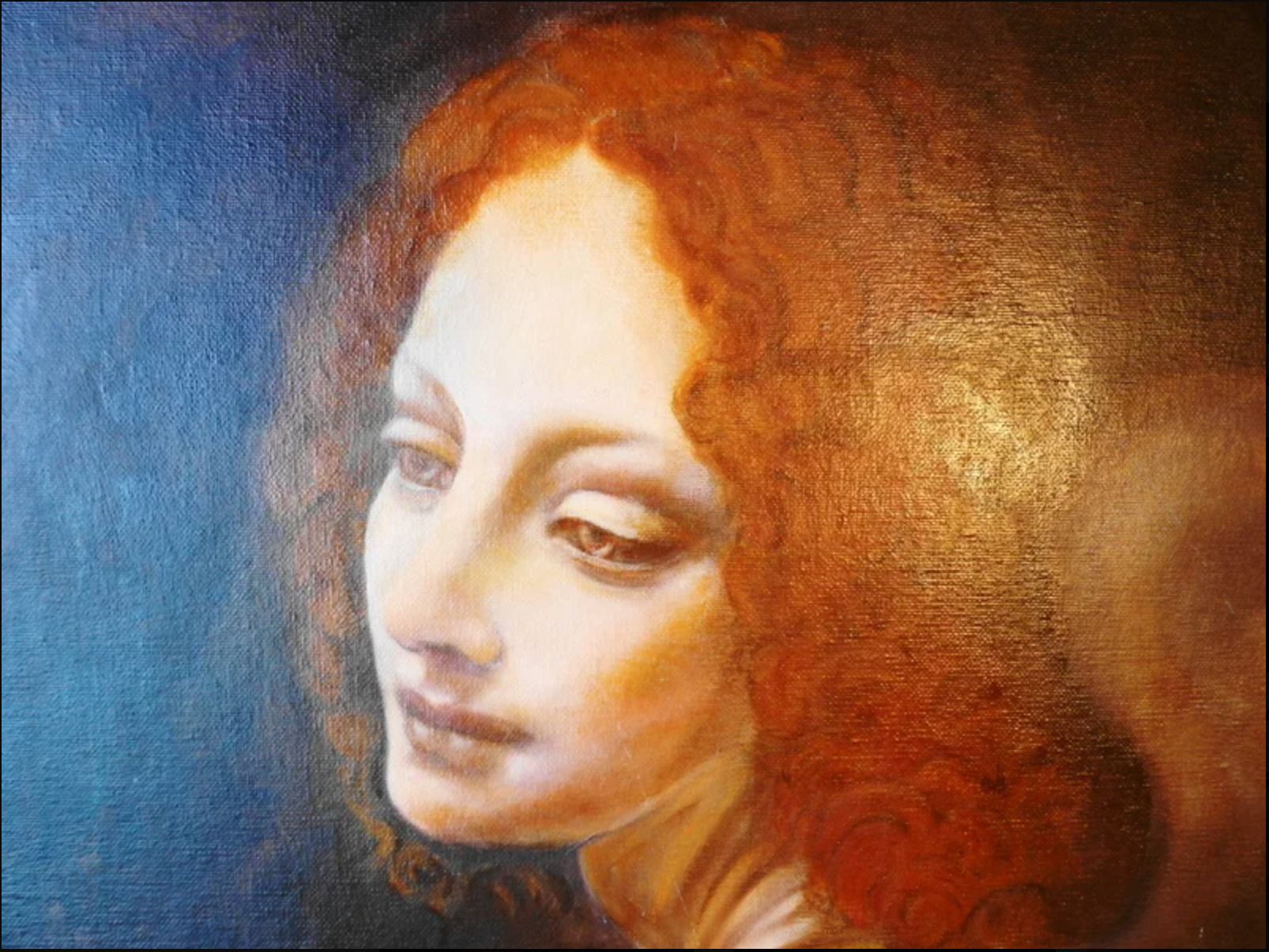 La vierge au rocher - Reproduction  Leornard de Vinci
