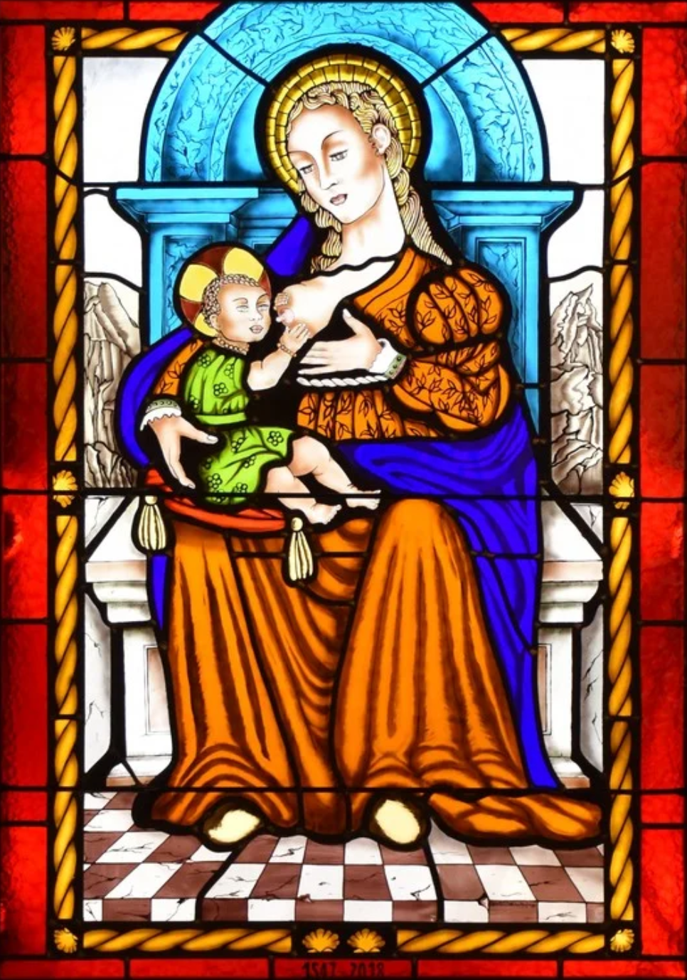 Vierge allaitante 1500X1080 Eglise de Guagno Corse