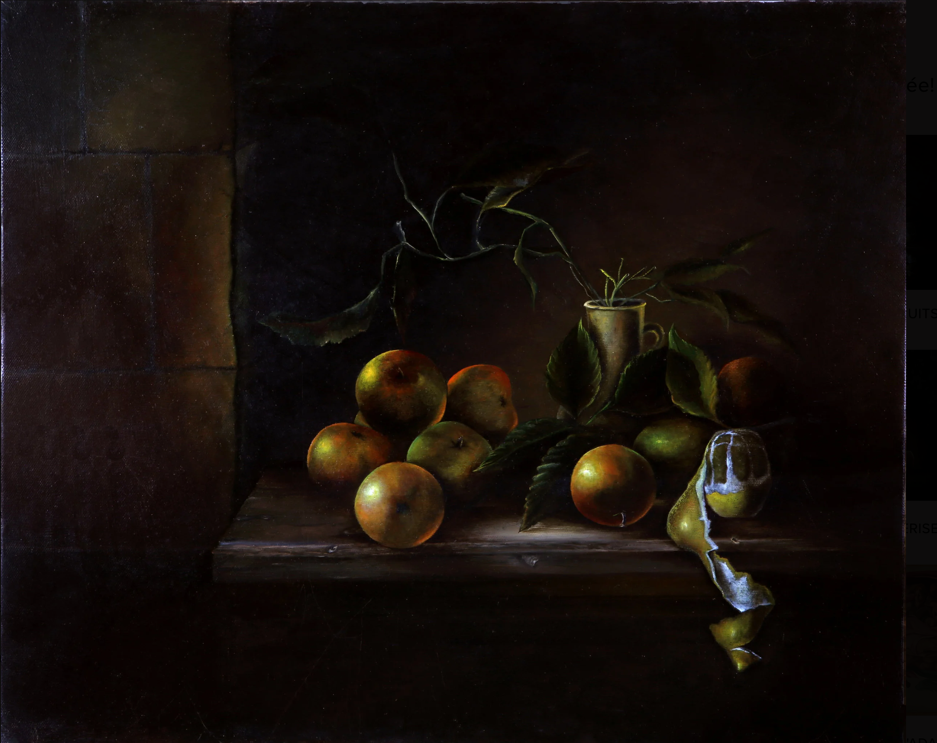 nature morte aux fruits 61x50 création