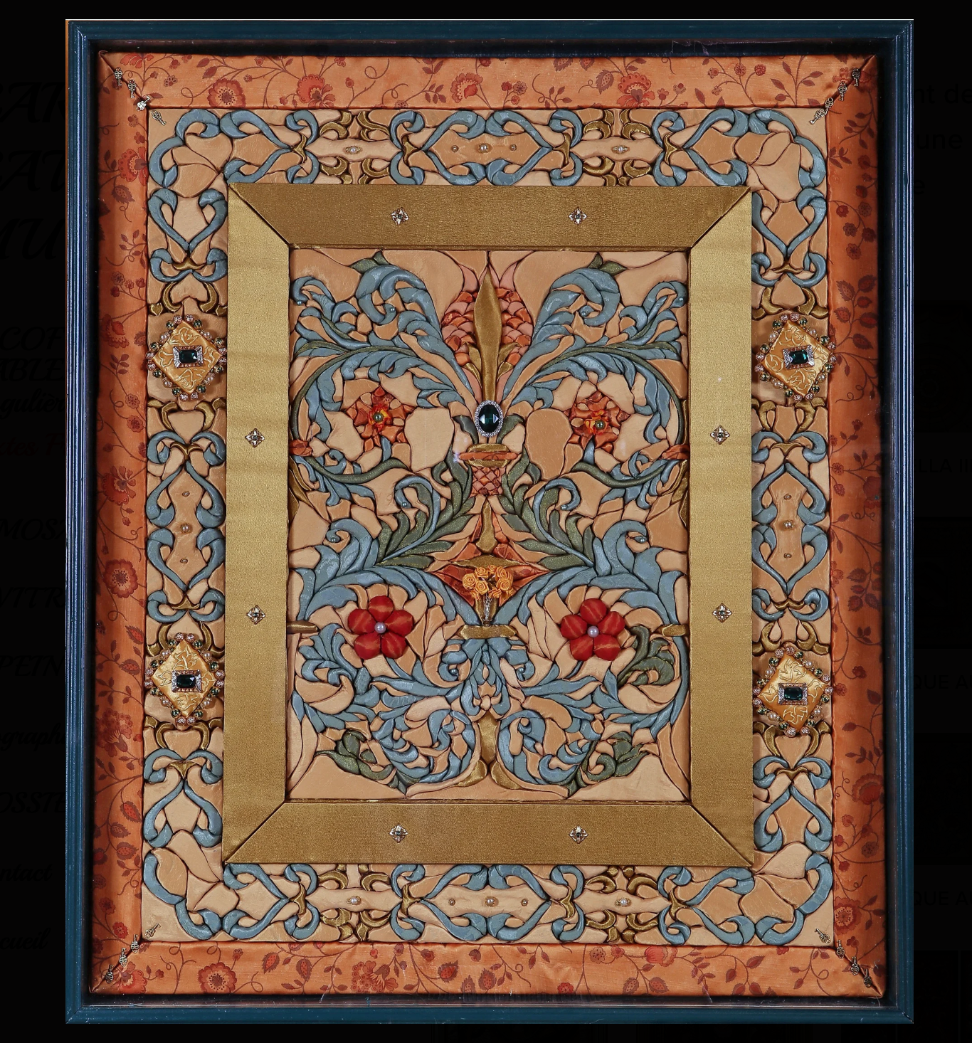 triptyque aux arabesques (3X95X78)