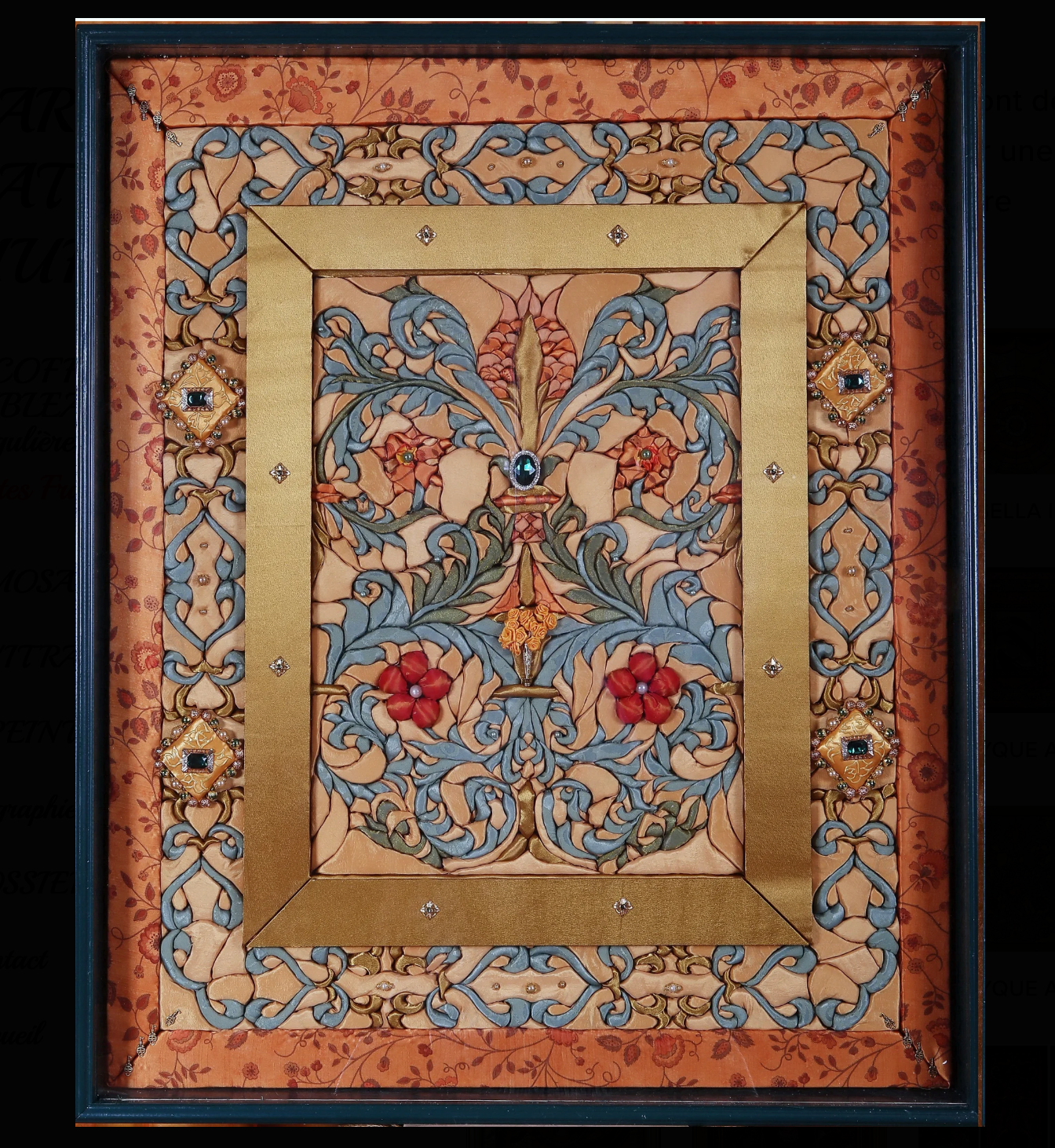 triptyque aux arabesques (3X95X78)